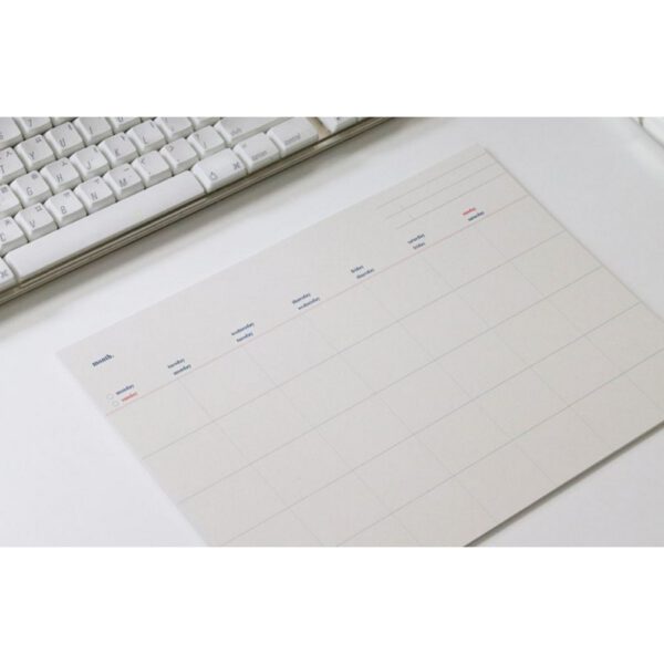 Monthly Sheet A4 - undatiert